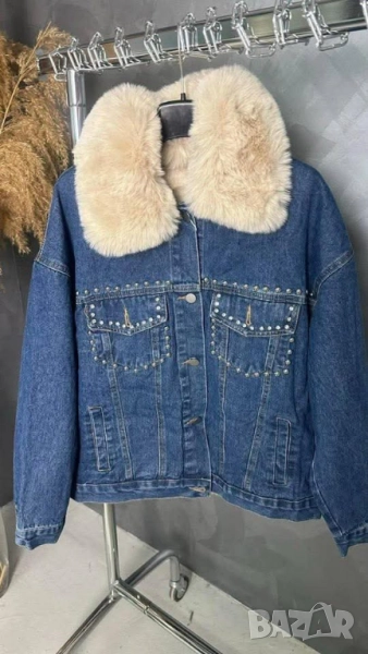 деним яке с Мики Маус , снимка 1