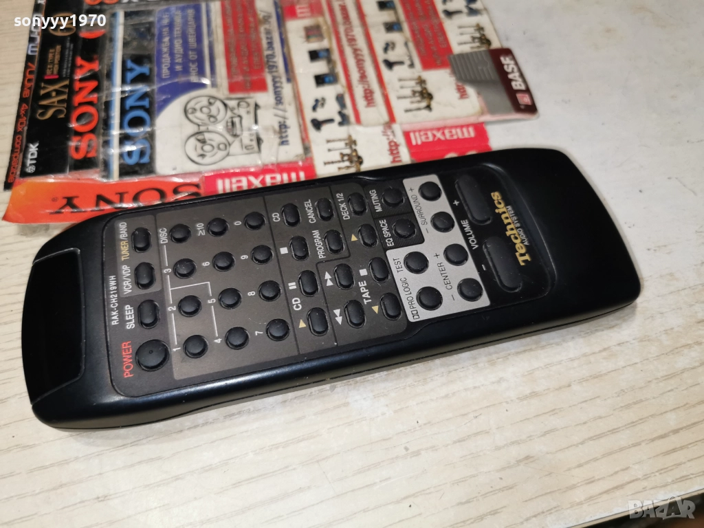 TECHNICS RAK-CH219WH AUDIO REMOTE-ВНОС SWISS 1512251857, снимка 1