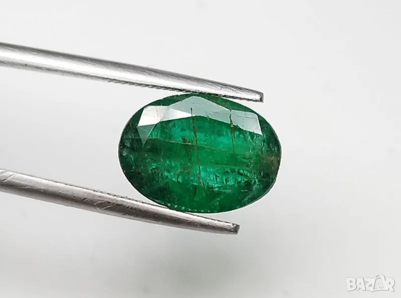 Наситено зелен изумруд с тегло 3.50кт.! Нетретиран! Нов!, снимка 1