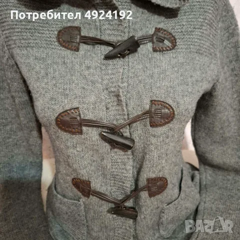 Жилетка вълнена  с качулка Sandro, снимка 5 - Жилетки - 56482253