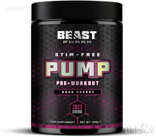 Beast Pharm добавка преди тренировка, без стимуланти, 450 гр, вишна, снимка 1