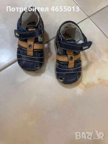 ПОДАРЯВАМ - Детски тъмно сини сандали 20-Номер 12см.-Стелка