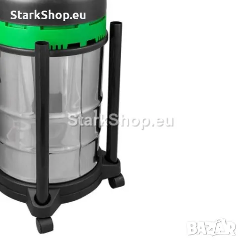 Прахосмукачка за Сухо и Мокро Почистване 30л HAWEK 1200W с 4бр Въртящи Колела, снимка 3 - Други инструменти - 50317315