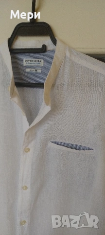Мъжка ленена риза, снимка 10 - Ризи - 53887959