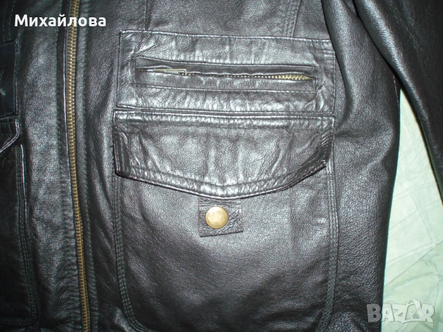 Дамско кожено яке , снимка 4 - Якета - 54352799