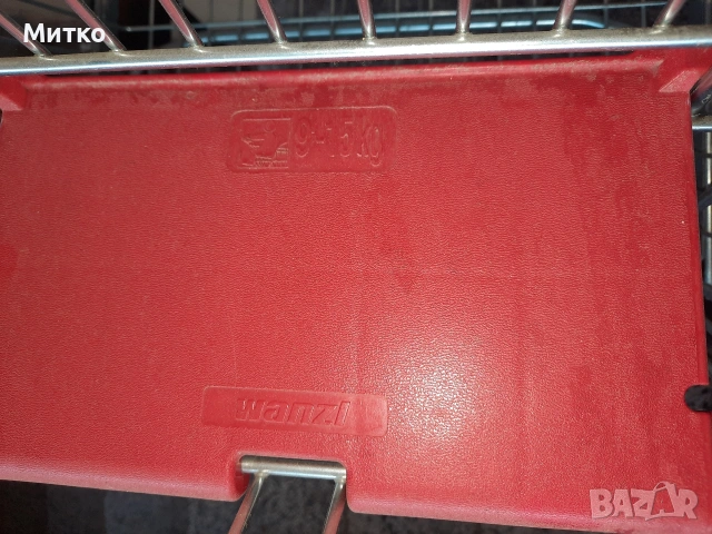 Голяма пазарска метална количка с 4 колелета за пазаруване марка WANZL модел D101RC, снимка 18 - Други - 53974731