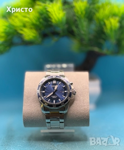 Мъжки часовник SEIKO 5M82-0BE0 Kinetic, 100 м водоустойчивост   , снимка 3 - Мъжки - 52248035