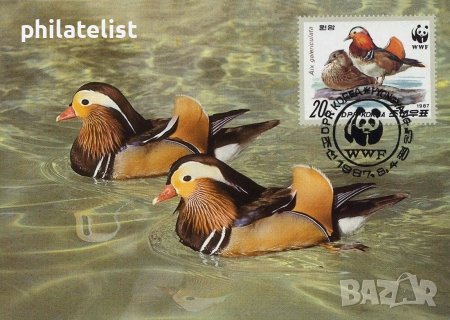 Северна Корея 1987 - 4 броя Карти Максимум - WWF, снимка 2 - Филателия - 38897177