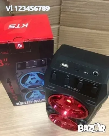 Караоке тонколона KTS-1062,МП3, SD карта, флашка, блутут, снимка 4 - Тонколони - 52133527