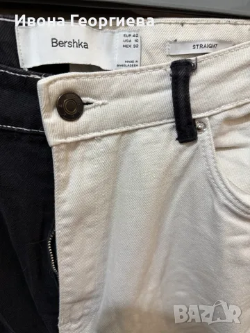 Дънки Bershka EUR42 (Черно и бяло), снимка 2 - Дънки - 56536716
