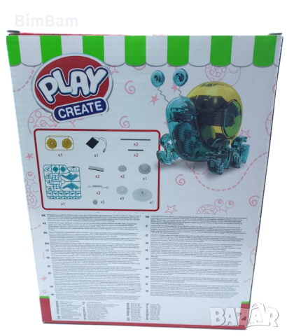 Охлюв-робот - Направи си сам / SNAIL ROBOT PLAY CREATE, снимка 2 - Електрически играчки - 44795951