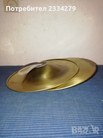 Стари детски музикални инструменти, чинели, дайре, акордеон. , снимка 11 - Антикварни и старинни предмети - 49777852