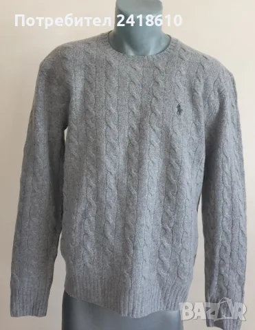 POLO Ralph Lauren Cable Wool / Cashmere Knit Mens Size M НОВО! ОРИГИНАЛ! Mъжки Пуловер