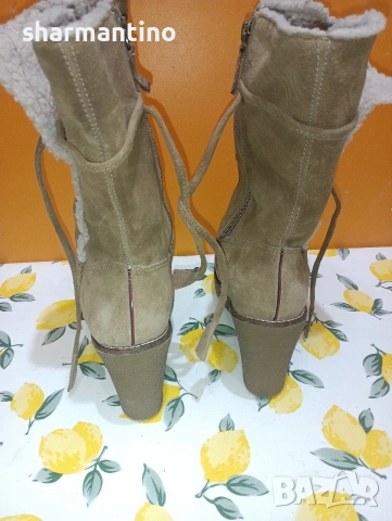 Hilfiger кожени ботуши N 39 - 9,5 €, снимка 3 - Дамски ботуши - 52973516