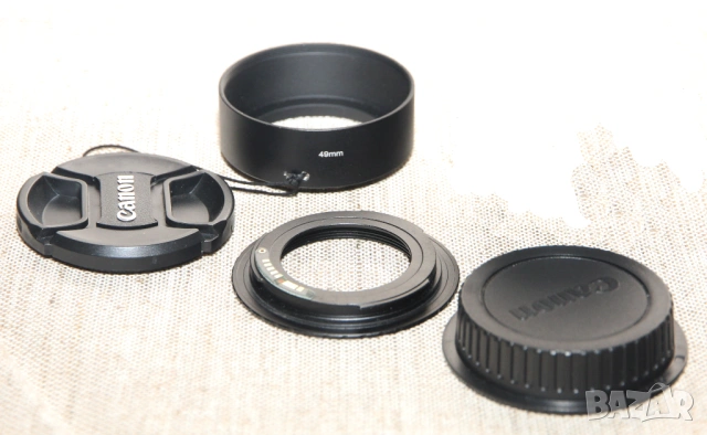 обектив Pentacon auto 50mm, 1,8 с преходник, снимка 7 - Обективи и филтри - 53905903