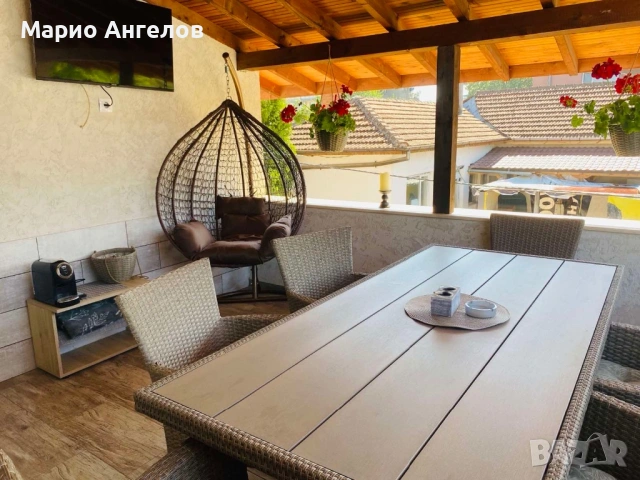 Градинска мебел ратан маса и столове почти нови, снимка 6 - Градински мебели, декорация  - 54180707