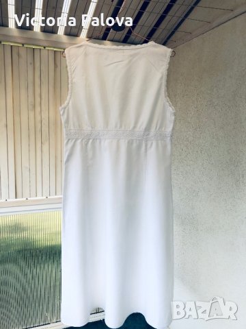 Красива бяла рокля FRANSA, снимка 8 - Рокли - 29559983