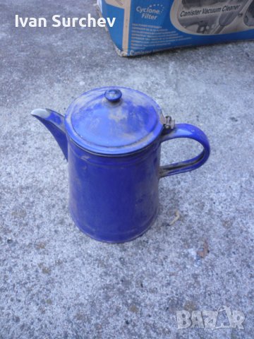 ЕМАЛИРАНА КАНА СЪС КАПАК ЗА ТОПЛА ВОДА ОТ СОЦА 2,5 ЛИТРА, снимка 12 - Антикварни и старинни предмети - 42643527