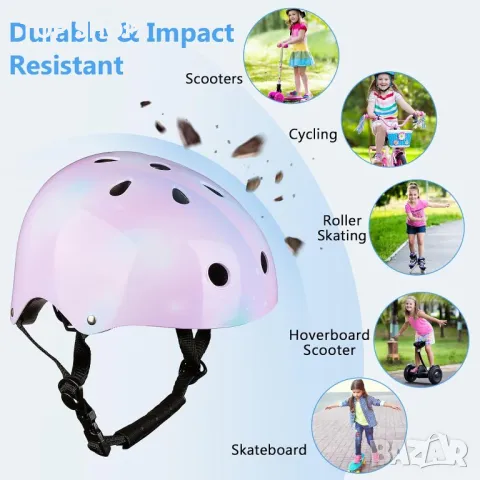 MHJY Детска велосипедна каска за деца 3-8 години, снимка 5 - Детски - 49640951