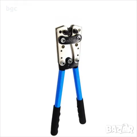 Клещи Преса 6-50 mm² за Кримпиране Кербоване Алуминий/Каучук, 6-50 mm², Сини, Кримпачки, снимка 3 - Клещи - 49424739