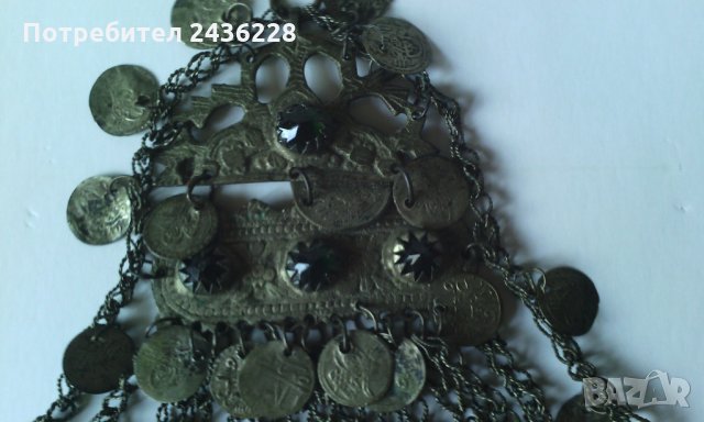 Автентичен стар възрожденски сребърен накит от носия, Трепка, Забодка. От старозагорско., снимка 3 - Антикварни и старинни предмети - 29730333