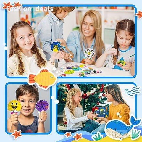 Нов Детски комплект за рисуване творчески занаятчийски дейности за деца , снимка 6 - Рисуване и оцветяване - 42238639