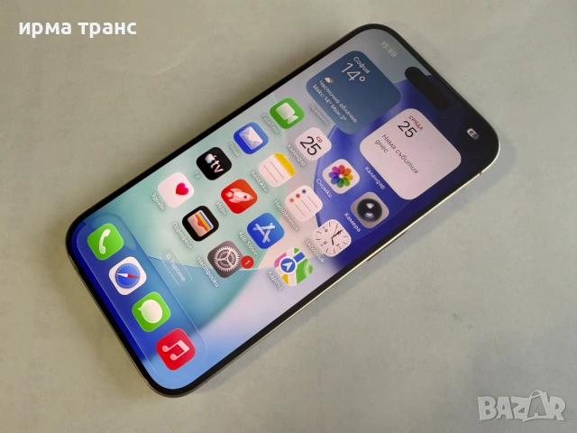 iPhone 15 Pro 256gb 100% батерия.Гаранция, снимка 2 - Apple iPhone - 53974547
