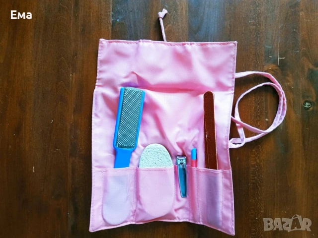 Комплект за маникюр, педикюр (пила, пемза, нокторезачка)