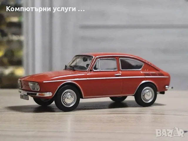 Volkswagen 1600 TL Brasilien 1972 - мащаб 1:43 на DeAgostini моделът е нов в PVC дисплей-кейс