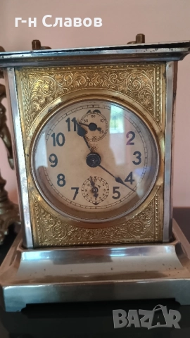 Very Rare Antique 1890 Musical Clock JUNGHANS Joker German Laterna / Alarm Clock, снимка 6 - Други - 51769780