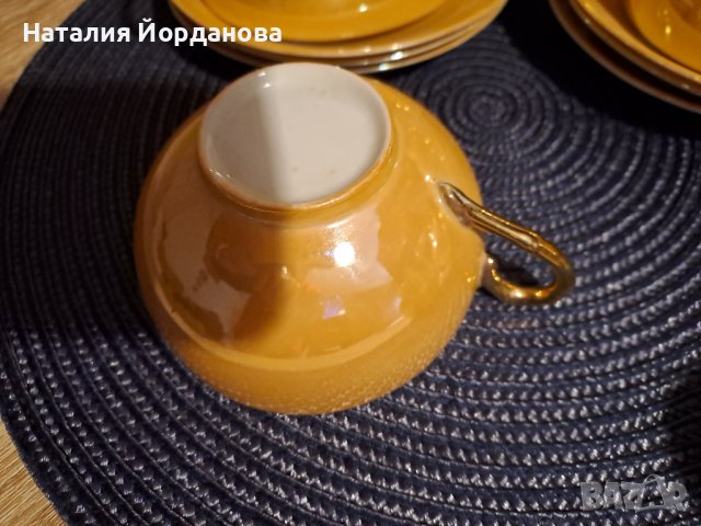 Оригинален сервиз за кафе/чай от костен порцелан, снимка 5 - Сервизи - 39892369