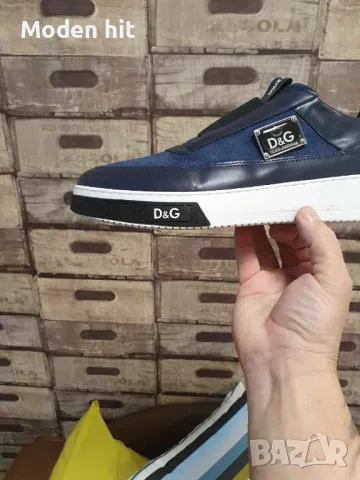 Намалени последни чифтове! Dolce&Gabbana мъжки сникърси реплика висок клас, снимка 1
