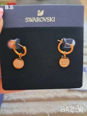 Обеци Swarovski , снимка 5 - Обеци - 56059556