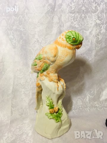 голяма порцеланова статуетка папагал , снимка 2 - Статуетки - 40035205