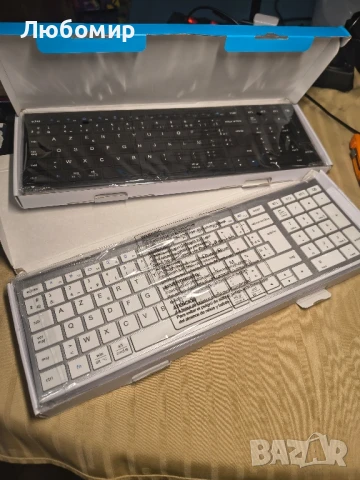 iClever  Bluetooth презареждаща се клавиатура, свързваща 1 до 3устройства, Mac, iPad, Air, Pro,

, снимка 4 - Клавиатури и мишки - 50694405