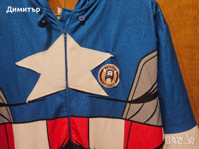 костюм Marvel Comics Captain America Halloween Хелоуин costume x-men dc comics, снимка 4 - Костюми - 52092004