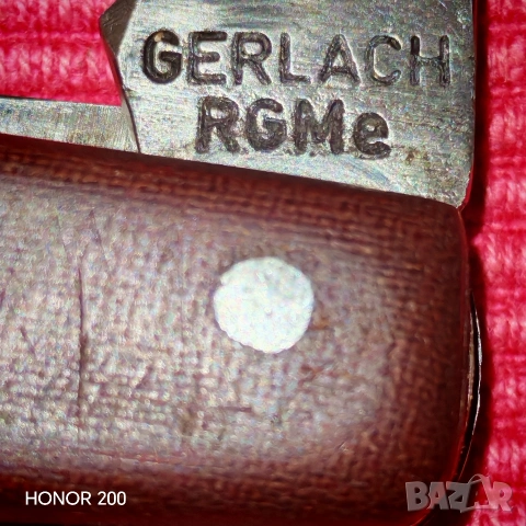 Винтидж джобно ножче с две остриета GERLACH RGMe Втора световна. , снимка 10 - Ножове - 54355926