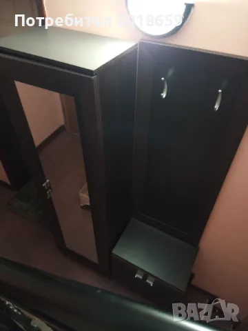 Портманто с гардероб и огледало, снимка 2 - Портманта - 48478999