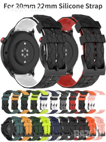 FOOTBALL Каишка за смарт часовник Huawei Watch/Samsung/Apple/Xiaomi/Garmin/Amazfit/Casio/Honor, снимка 3 - Каишки за часовници - 47893206