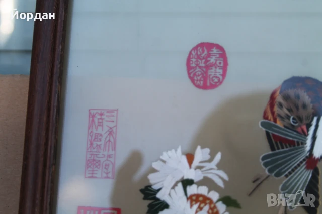 Стара Китайска картина с две лица , снимка 2 - Картини - 50989614