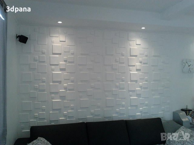 Декоративни 3Д панели - 3д гипсови панели, стенни облицовки 0051, снимка 13 - Облицовки - 38912107