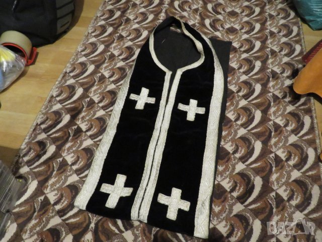 Старинен православен епитрахил за ръкополагане на свещенник от архиерей, богослужение църква, снимка 8 - Антикварни и старинни предмети - 31101756