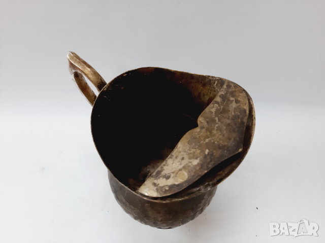 Старинна бронзова кана за вино(2.3), снимка 6 - Антикварни и старинни предмети - 44682044