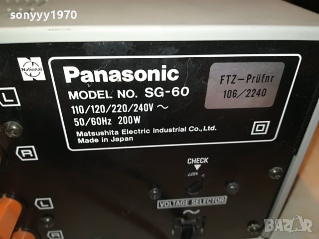 PANASONIC SG-60 DECK RECEIVER 2009221901, снимка 13 - Ресийвъри, усилватели, смесителни пултове - 38065455