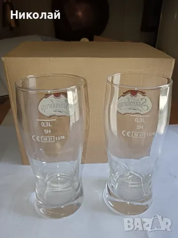 Чаши за бира Старобърно 300мл., снимка 2 - Чаши - 47743919