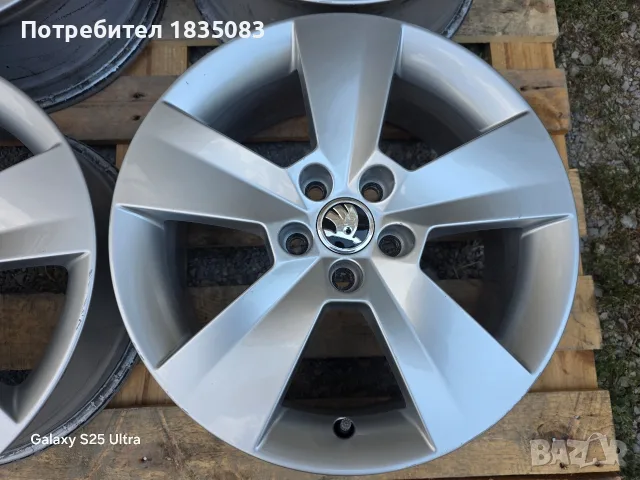 Лети джанти 16ки 5х100 Skoda, снимка 6 - Гуми и джанти - 55825741