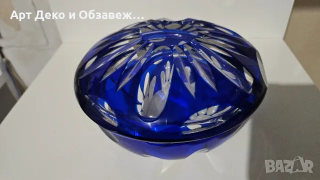 Винтидж кристална захарница