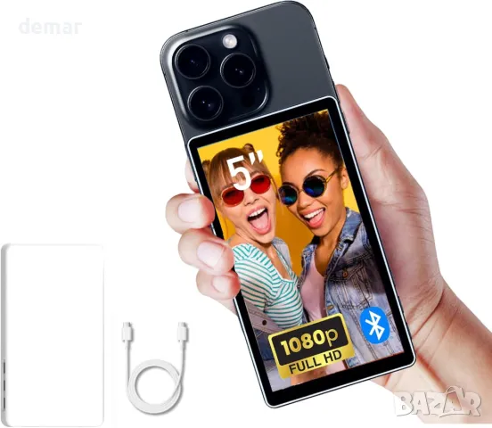 Shimbol CP5 Lite 5" 1080P селфи монитор екран за Android с магнитен калъф