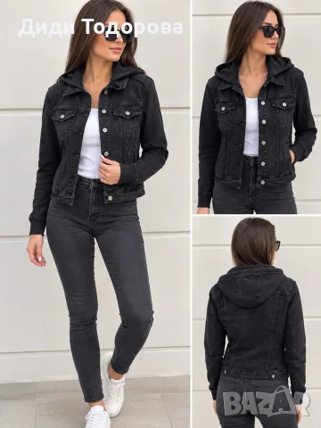 Дамско черно дънково яке бранд "Levi Strauss & Co"