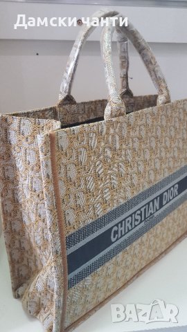 голяма дамска чанта от плат , снимка 4 - Чанти - 44207336